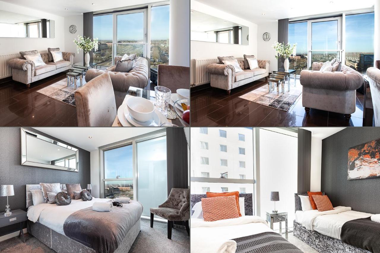2 Bedroom 2 Bathroom Apartment In Central Milton Keynes With Free Parking And Smart Tv - Contractors, Relocation, Business Travellers Exteriör bild
